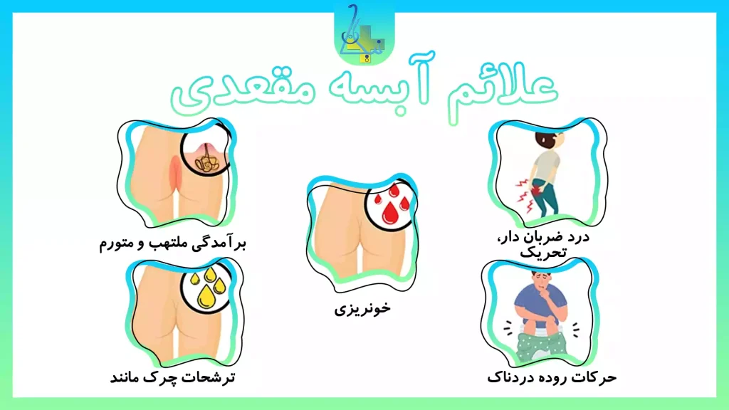 علائم آبسه مقعدی